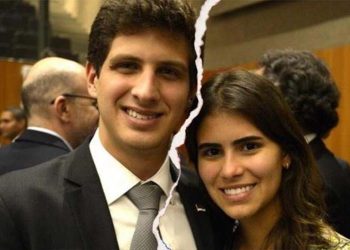 João Campos (PSB) e a ex-noiva Lara Santana