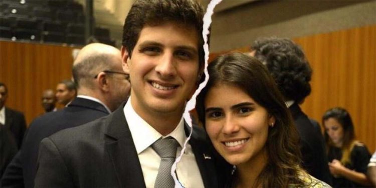 João Campos (PSB) e a ex-noiva Lara Santana