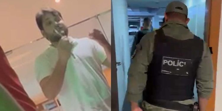 Igor José Diniz, 32 anos, foi flagrado se masturbando