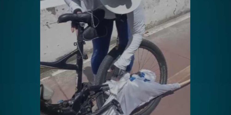 Propaganda eleitoral ameaça segurança dos ciclistas pelas ruas do Recife.