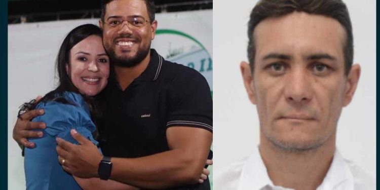 Da esquerda para direita, Prefeita Márcia Conrado (PT) e Gin Oliveira (PSD) e o candidato Odair Fiscal do Povo, que teria recebido proposta de suborno.