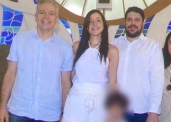 O avô Guilherme Lima Caminha; Marcela Belo de Souza e Guilherme Caminha Filho (falecido), Guilherme Caminha Neto; e a avó Fernanda Caminha