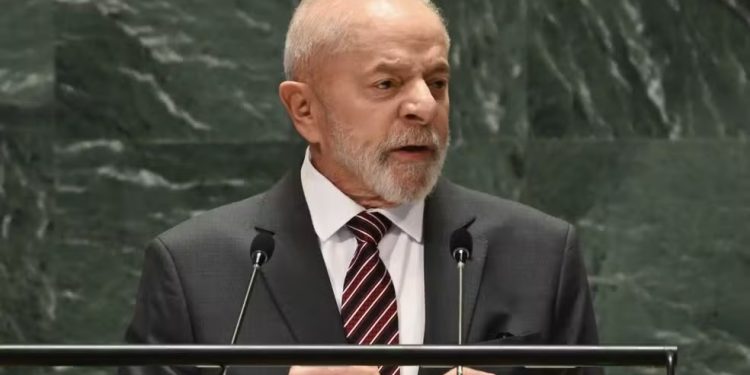 Presidente Lula no evento da ONU, em Nova York.