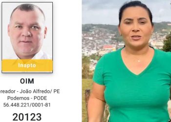 Candidata da oposição à Prefeitura de João Alfredo tem marido preso pela PF.