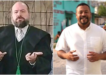 O vice-presidente do PDT em Olinda, Paulo Sales (à esq.) declarou seu apoio ao Vinicius Castelo (à dir.), do PT