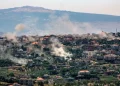 Bombardeio de Israel no Líbano, no início de outubro de 2024 — Foto: AFP