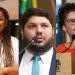 Elaine Cristina (PSOL), Ebinho Florêncio (REDE) e Jô Cavalcanti (PSOL)