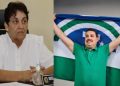 A atual prefeita não conseguiu emplacar a Véia de Aprígio (à esq.) e Cléber Chaparral (à dir.) foi eleito