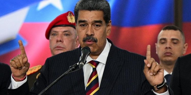 Nicolás Maduro nas eleições presidenciais da Venezuela, realizadas em julho deste ano