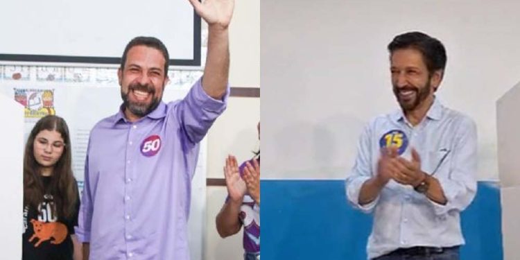 Guilherme Boulos (PSOL) e Ricardo Nunes (MDB) vão disputar segundo turno