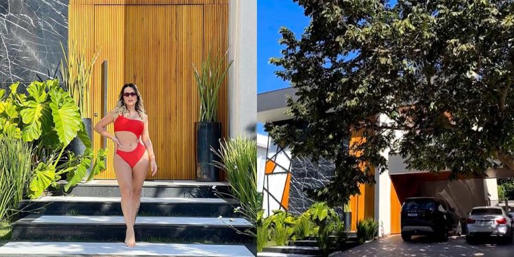 Deolane Bezerra em no condomínio Riviera de São Lourenço, em Bertioga