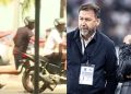 Augusto Melo estava acompanhado de Kadu Melo e alguns seguranças próximo do hotel da delegação alvinegra
