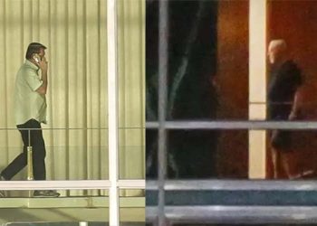 Jair Bolsonaro e Lula, no Palácio do Alvorada