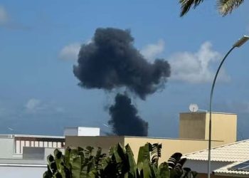 Caça da FAB cai na Grande Natal — Foto: Cedida