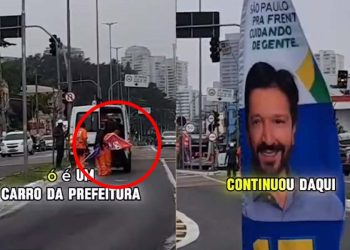 Prefeitura de SP é acusada de retirar cartazes de Boulos e manter os de Nunes