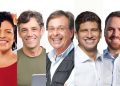 Candidatos participam do primeiro debate eleitoral na TV Jornal.