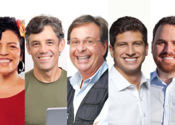 Candidatos participam do primeiro debate eleitoral na TV Jornal.
