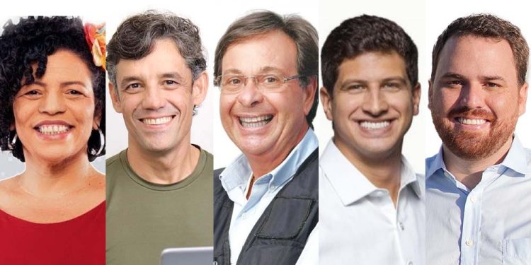 Candidatos participam do primeiro debate eleitoral na TV Jornal.