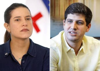 A governadora Raquel Lyra e o prefeito João Campos eventuais adversários em 2026