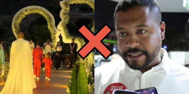 Candidato à prefeitura de Olinda pelo PT Vinicius Castello, é confundido com vídeo de casamento de influenciador Hytalo Santos.