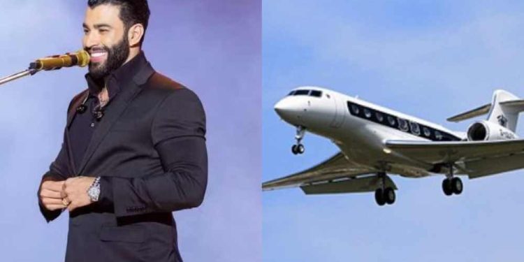Gusttavo Lima ocultou o rastreamento de seu jato particular, de modelo Gulfstream, ano 2005