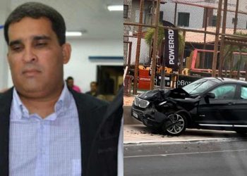 O veículo da vítima ficou parado em frente a uma quadra de beach tênis