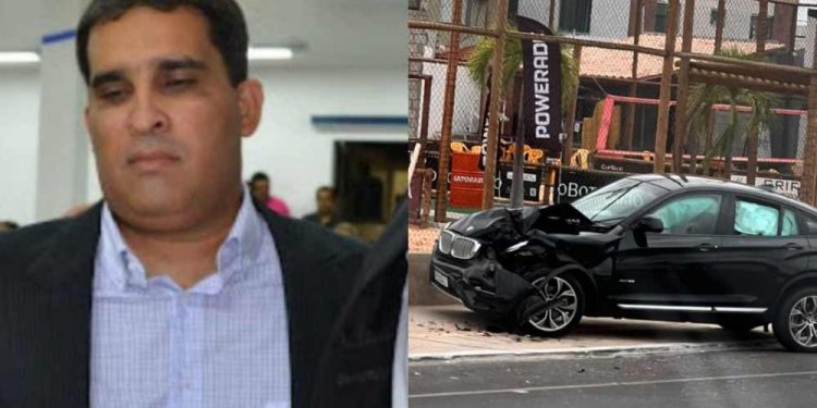 O veículo da vítima ficou parado em frente a uma quadra de beach tênis