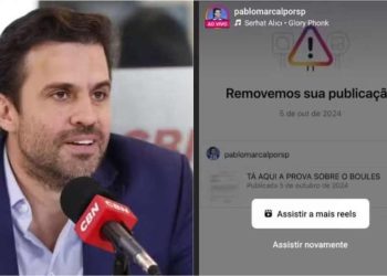 Post de Marçal sobre Boulos foi retirado da rede social.