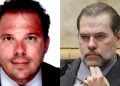 Ministro do STF Dias Toffoli (dir) concede habeas corpus a Luiz Pires Moraes Neto (esq) após três meses foragido