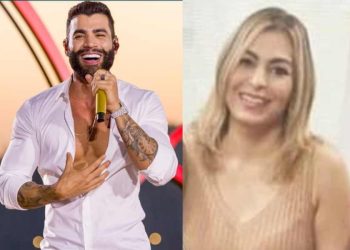 O cantor Gusttavo Lima e a juíza Andrea Calado.