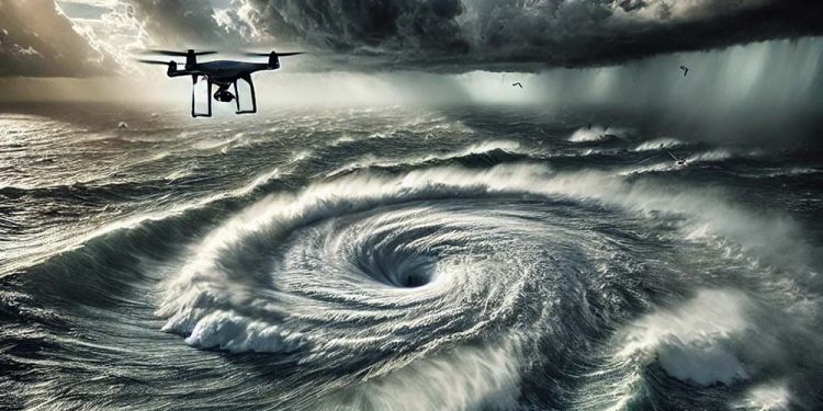 Imagem gerada por AI ilustra missão da Saildrone