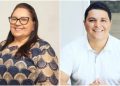 Dr.Caio (à dir.), perdeu a eleição para Dona Graça (à esq.) por 14 votos