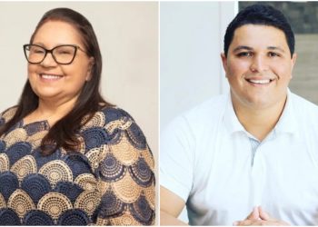 Dr.Caio (à dir.), perdeu a eleição para Dona Graça (à esq.) por 14 votos