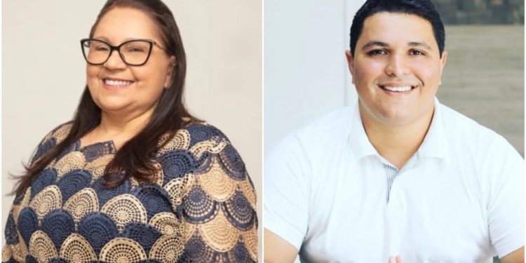 Dr.Caio (à dir.), perdeu a eleição para Dona Graça (à esq.) por 14 votos