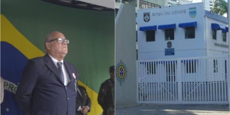 Presidente da AORE-PE, tenente Hildernardo Ferreira de Souza (à esq.)