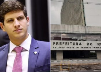 João Campos (PSB), prefeito do Recife (à esq.)