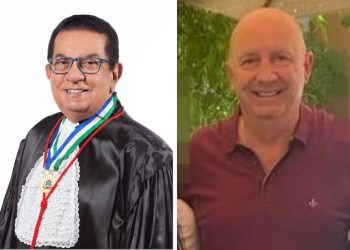 O desembargador Sebastião de Moraes Filho e o advogado Roberto Zampieri (falecido) Foto: TJMT e Arquivo Pessoal