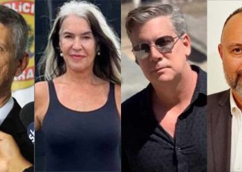 Giovani Santoro, Maria do Céu, Melillo Dinis e Marcelo Santos (Da esq. p/ dir.)