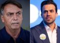 O ex-presidente Jair Bolsonaro (PL) e o coach Pablo Marçal (PRTB)