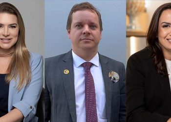 Adriana Caribé, Carlos Gil e Diana Câmara (da esq. para dir.)