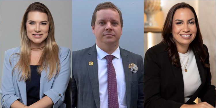 Adriana Caribé, Carlos Gil e Diana Câmara (da esq. para dir.)