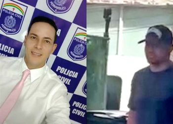 Delegado José Alexandre Amorim da Silva (esq.), está conduzindo as investigações