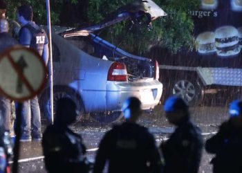 Carro usado por homem que atacou a sede do STF