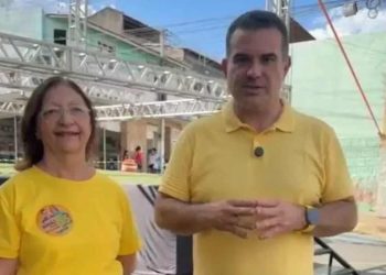 Tereza Cristina Pequeno (PSB) e seu filho Simão Pedro Alves Pequeno (PSD)