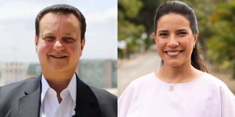 Gilberto Kassab (PSD) e a governadora Raquel Lyra (PSDB)