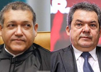 O ministro do STF, Cássio Nunes Marques e o desembargador federal Carlos Augusto Pires Brandão