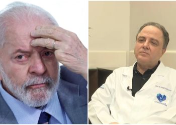 Presidente Luiz Inácio Lula da Silva (à esq.); médico Roberto Kalil Filho (à dir)