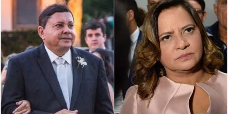 Empresário Sebastião Figueroa (à esq.), prefeita de Ipojuca, Célia Sales (PL)