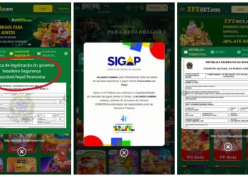 Os jogos exibem o certificado do Governo para aplicar o golpe