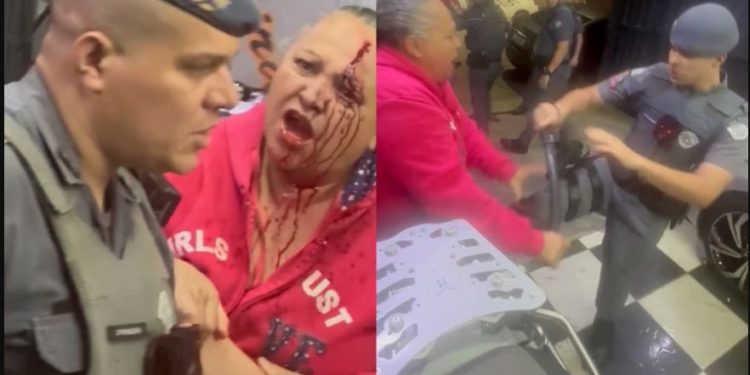 A supervisora Lenilda Messias, 63, foi agredida durante abordagem